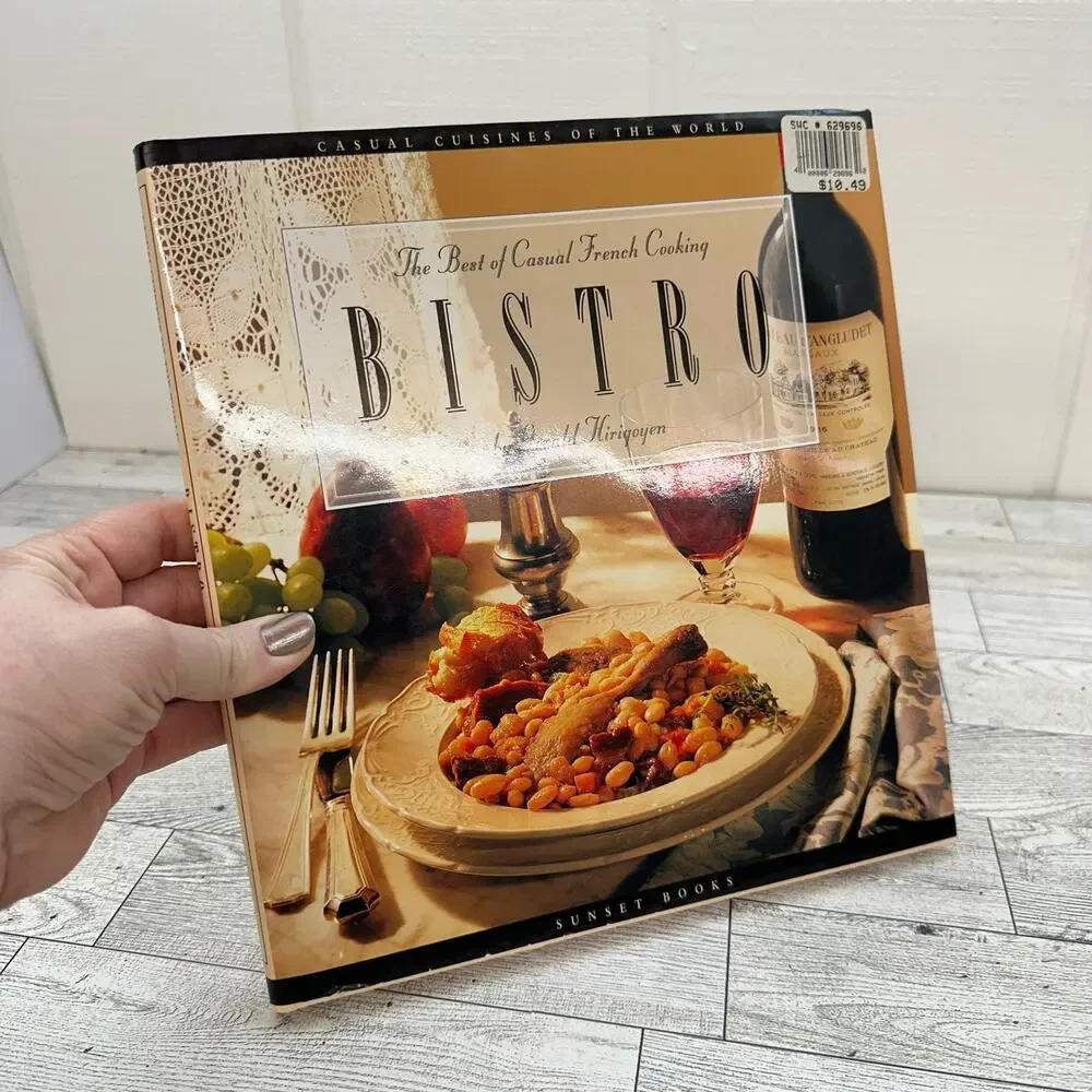 BISTRO Best of Casual French Cooking by Gerald‎ Hirigoyen Vtg 1995 HCDJ Cookbook